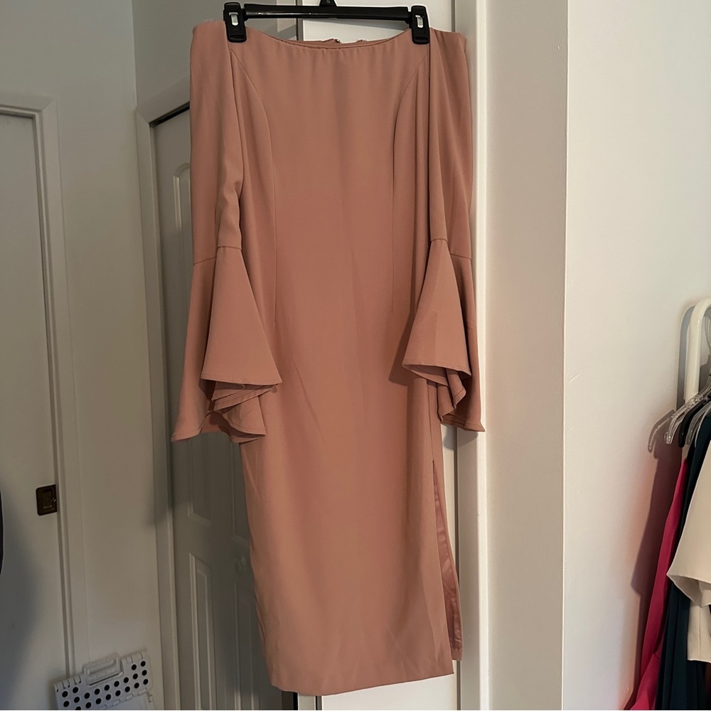 Pink Slit Dress